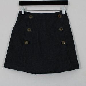 Tibi NY Dark Blue Chambray Sailor Skort Shorts